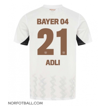 Billige Fotballdrakt Bayer Leverkusen Amine Adli #21 Replika Bortedrakt 2024-25 Kortermet